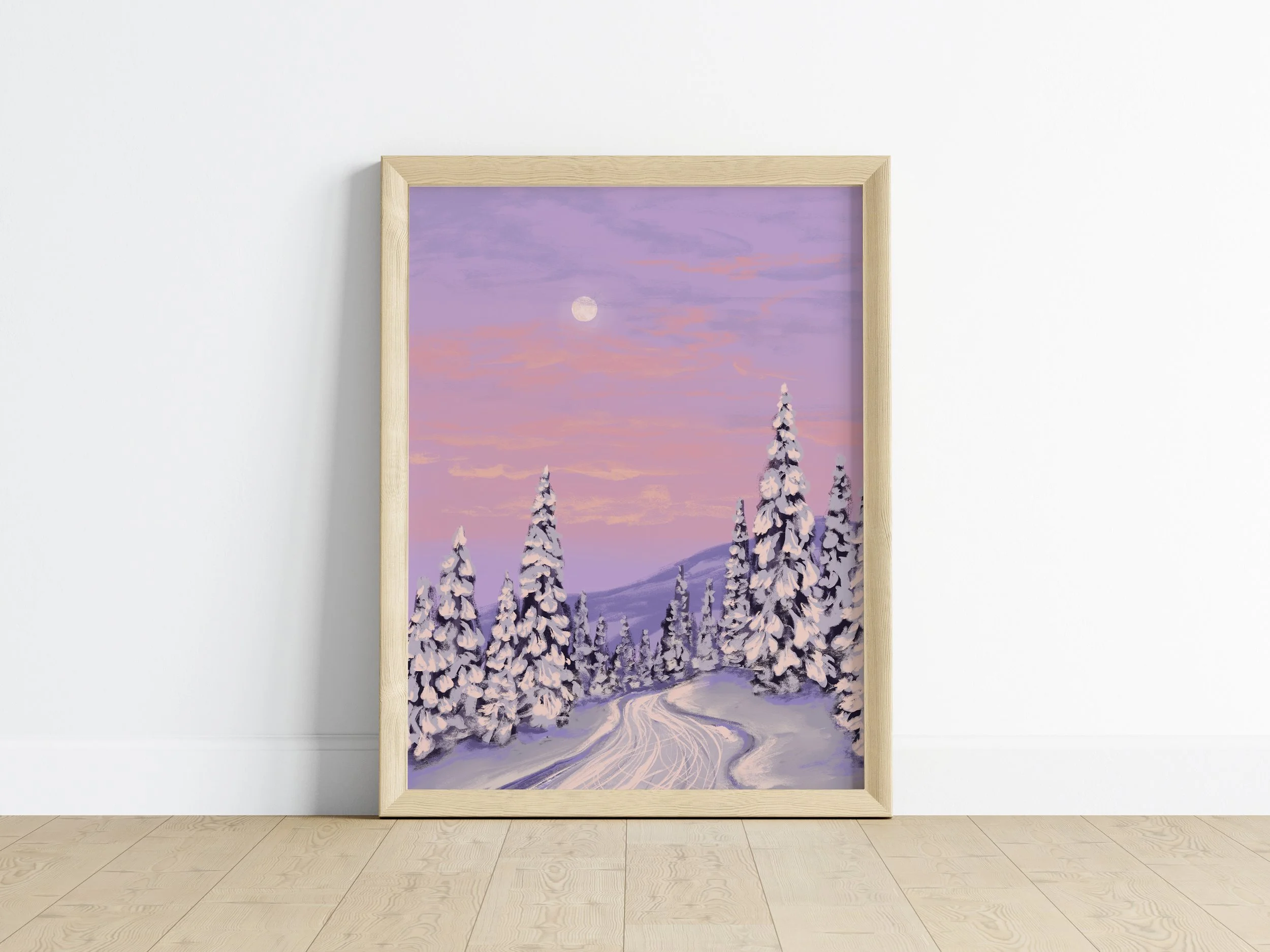 Purple distant hills in winter — Rachel Iverson